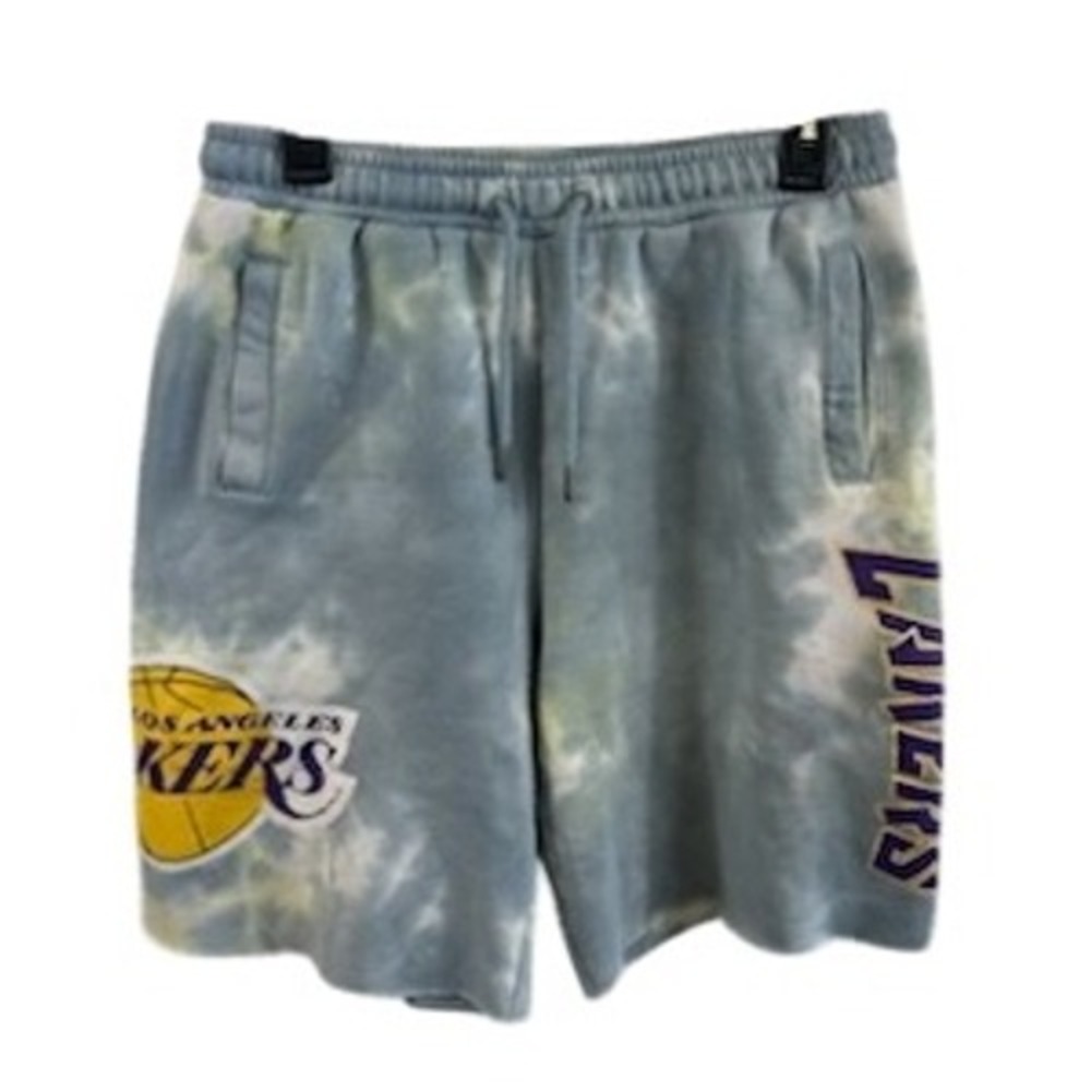 NBA Los Angeles Lakers Tie Dye Shorts‎ Mens Basketball Size Small